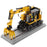1:50 Cat M323F Railroad Wheeled Excavator - Safety Yellow Version
