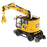 1:50 Cat M323F Railroad Wheeled Excavator - Safety Yellow Version