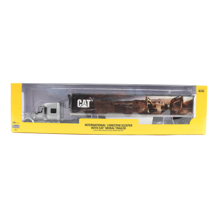 1:50 International Lonestar Sleeper with Cat Mural Trailer