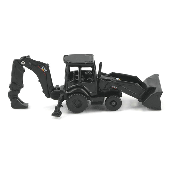 Cat Micro 420E Backhoe Loader (Black Finish) with accessories in Tool Box