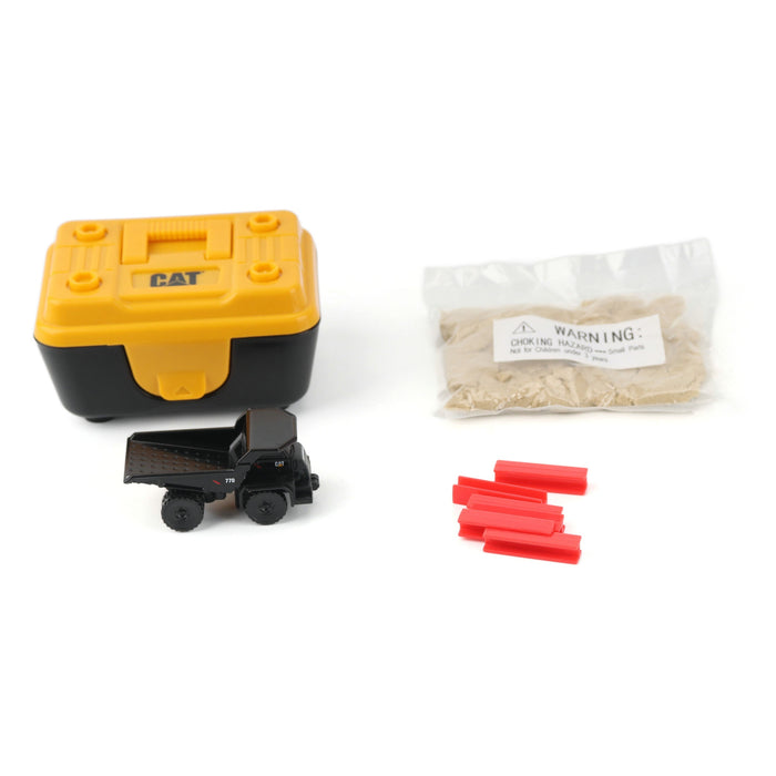 Cat Micro 770 Off-Highway Truck (Black Finish) with Accessories in Tool Box