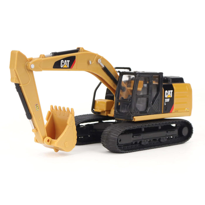 1:64 Cat Diecast Models 3-Pack Playset - Cat 320 Excavator + 660 Dump Truck + D6R Bulldozer with Motion Sand and Accessories