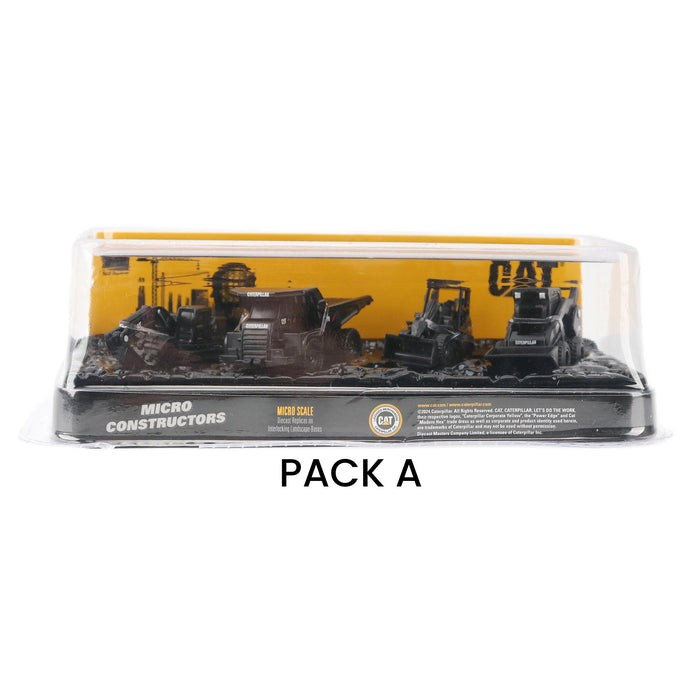 Cat Micro Constructors Special Black Edition 4-pack Assorment 4-Pack Set A 4-Pack Set B