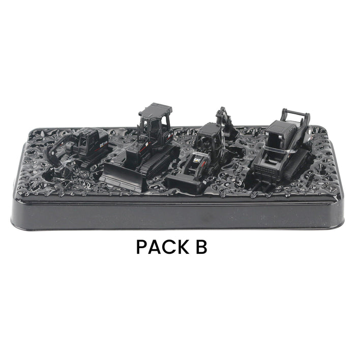 Cat Micro Constructors Special Black Edition 4-pack Assorment 4-Pack Set A 4-Pack Set B
