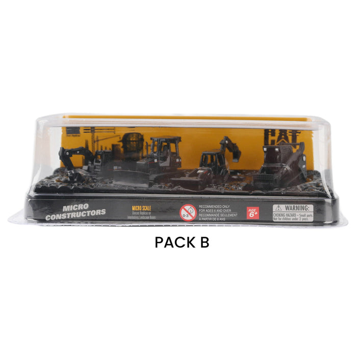 Cat Micro Constructors Special Black Edition 4-pack Assorment 4-Pack Set A 4-Pack Set B