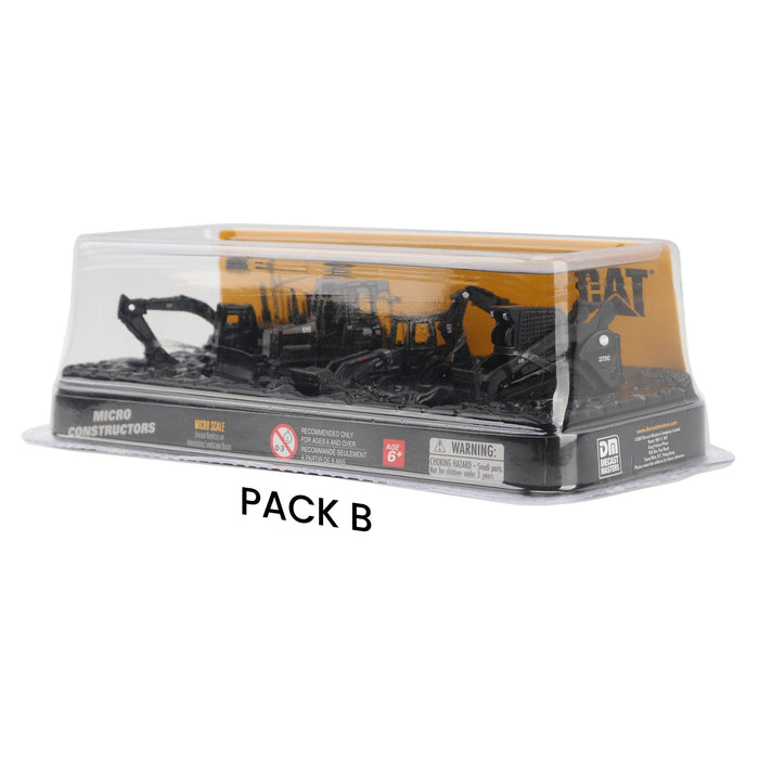 Cat Micro Constructors Special Black Edition 4-pack Assorment 4-Pack Set A 4-Pack Set B