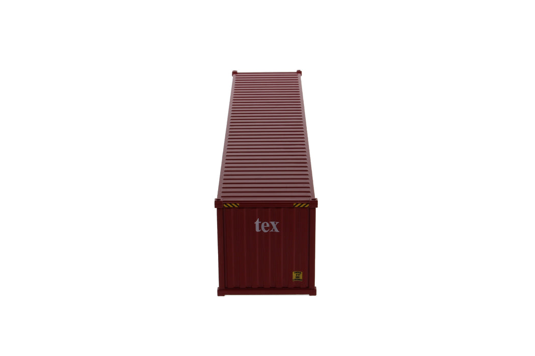 1:50 40' Dry Goods Sea Container Color - TEX (No Forwarder Printed)