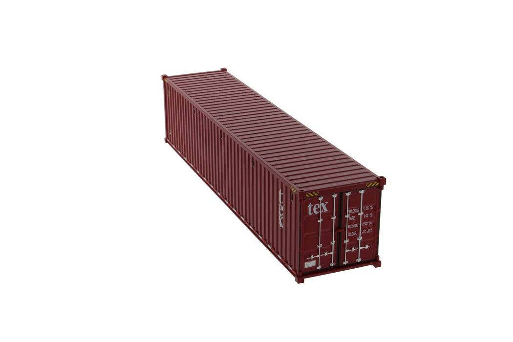 1:50 40' Dry Goods Sea Container Color - TEX (No Forwarder Printed)