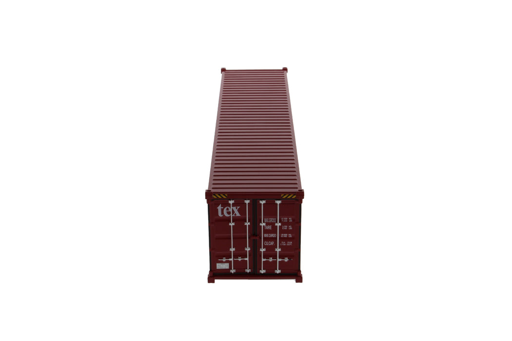 1:50 40' Dry Goods Sea Container Color - TEX (No Forwarder Printed)