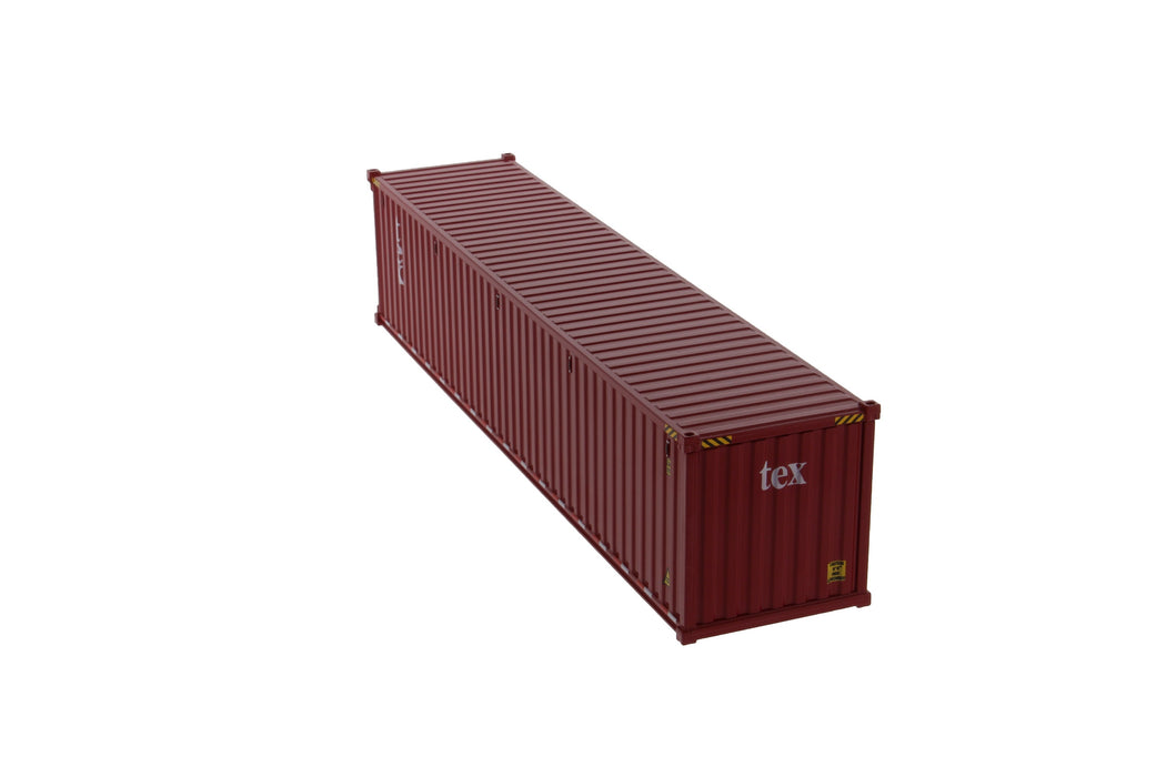 1:50 40' Dry Goods Sea Container Color - TEX (No Forwarder Printed)