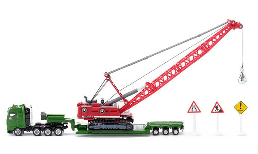 SIKU Heavy Haulage Transporter with Cable Excavator & Wrecking Ball