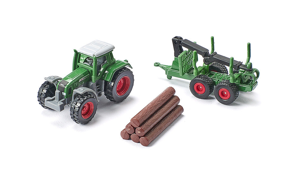 Tractor With Forestry Trailer