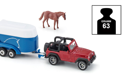 SIKU Jeep With Horse Trailer