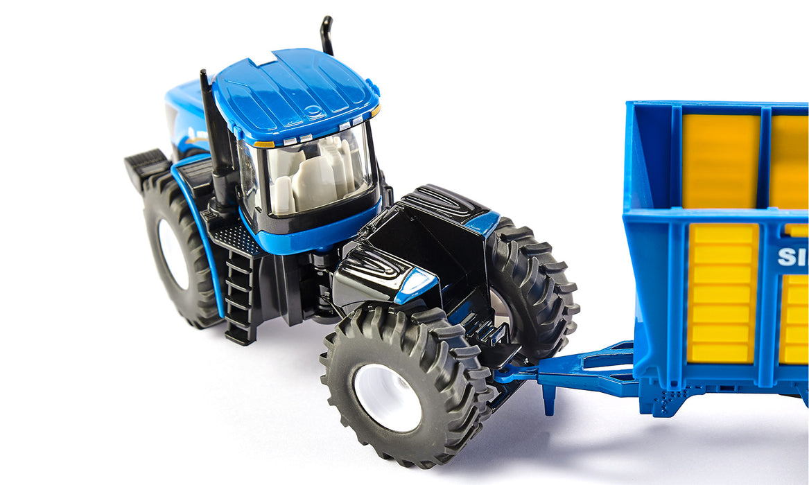 New Holland Tractor with Silage Trailer