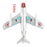 MIG-15bis Red 25, Chinese People's Volunteers Air Force, North Korea, 1950s (with climbing ladder) (1:72 Scale)