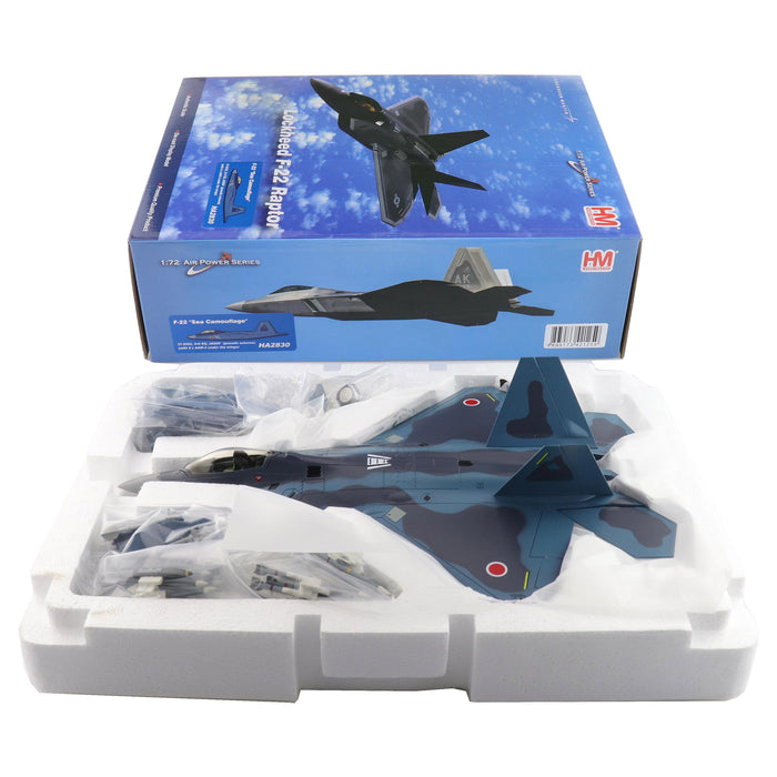 F-22 "Sea Camouflage" 37-8322, 3rd SQ, JASDF (pseudo scheme) (with 8 x AAM-3 under the wings)