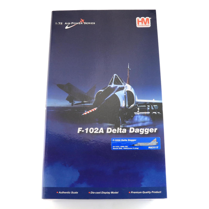 F-102A Delta Dagger 54-1373, 199th FIS, Hawaii ANG, 1960s (case X wing)