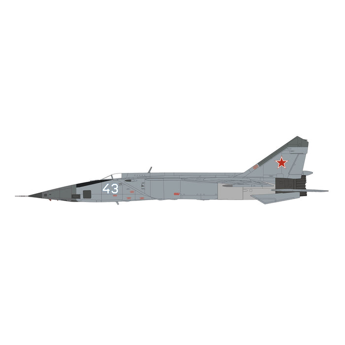 MIG-25BM white 43, Ahtubinsk Airfield, 1987 (w/4 x KH-58 missiles)