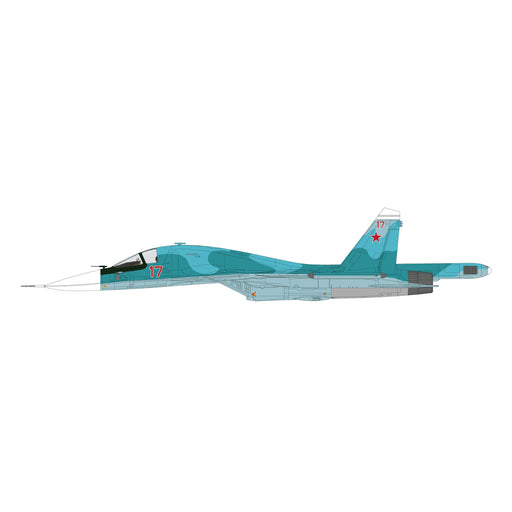 Su-34 Fighter Bomber Red 17, Russian Air Force (w/FAB-1500 guide bomb)