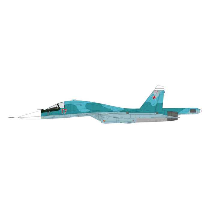 Su-34 Fighter Bomber Red 17, Russian Air Force (w/FAB-1500 guide bomb)