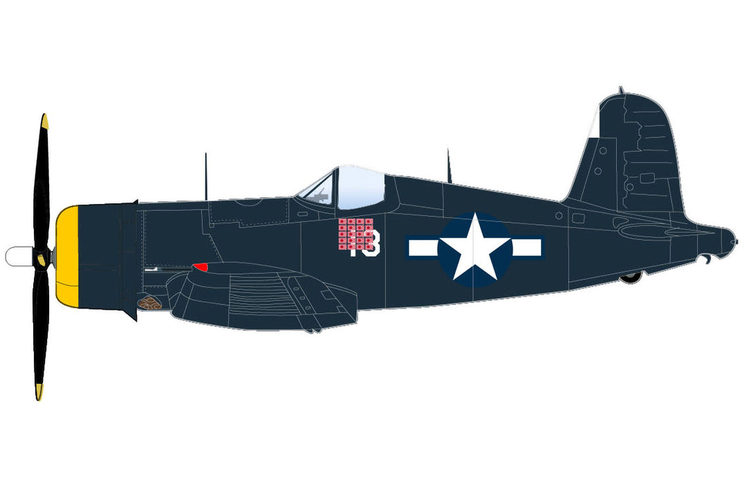 F4U-4 Corsair "Tokyo Raid" Capt. Kenneth Walsh, VMF-222, Awase, 1945
