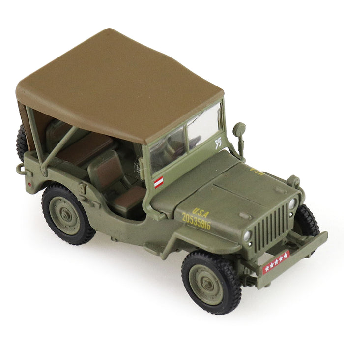 U.S. 1:4 ton Military Vehicle, Leyte, WWII, 1945 "Gen. Douglas MacArthur" (1:72 Scale)