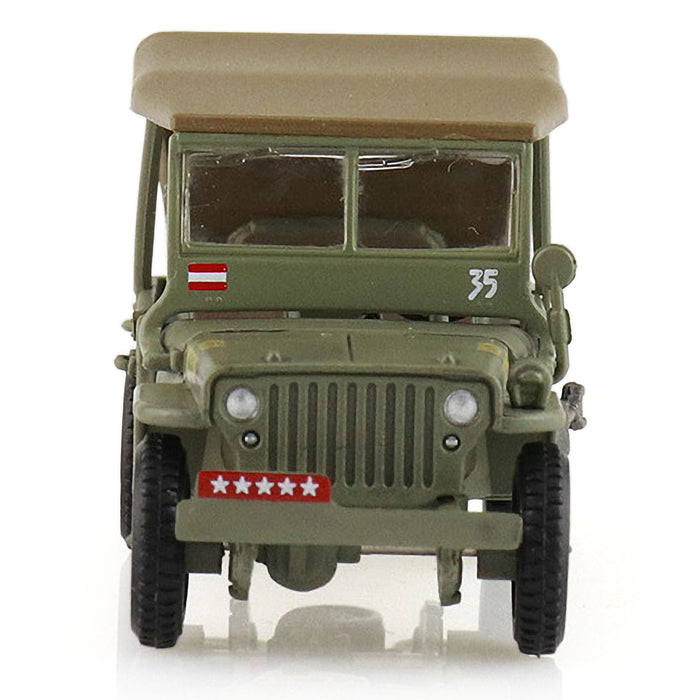 U.S. 1:4 ton Military Vehicle, Leyte, WWII, 1945 "Gen. Douglas MacArthur" (1:72 Scale)