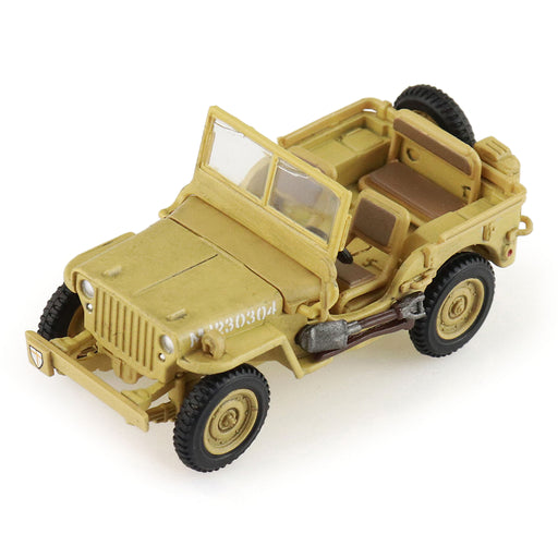 U.S. 1:4 ton Military Vehicle, British 8th Army, 1943 "Gen. Bernard Montgomery " (1:72 Scale)