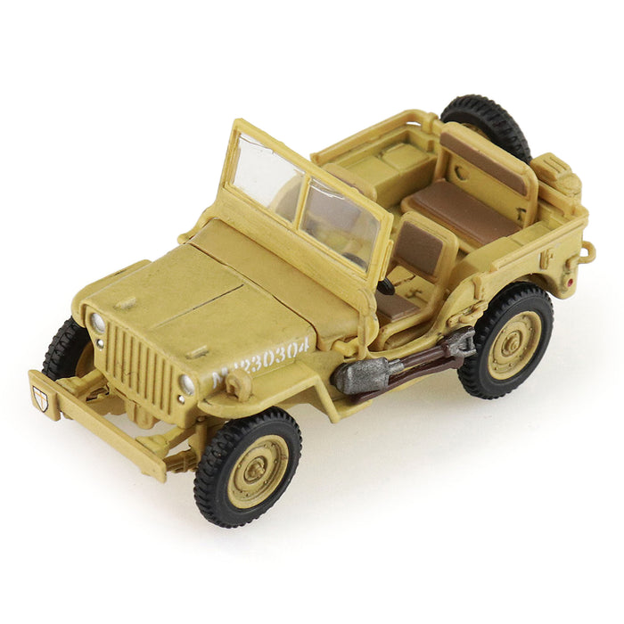 U.S. 1:4 ton Military Vehicle, British 8th Army, 1943 "Gen. Bernard Montgomery " (1:72 Scale)