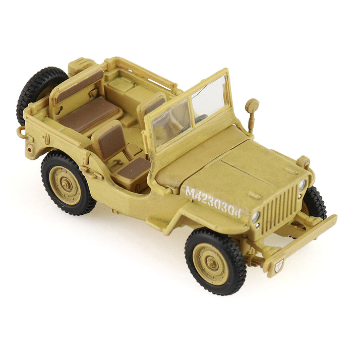 U.S. 1:4 ton Military Vehicle, British 8th Army, 1943 "Gen. Bernard Montgomery " (1:72 Scale)