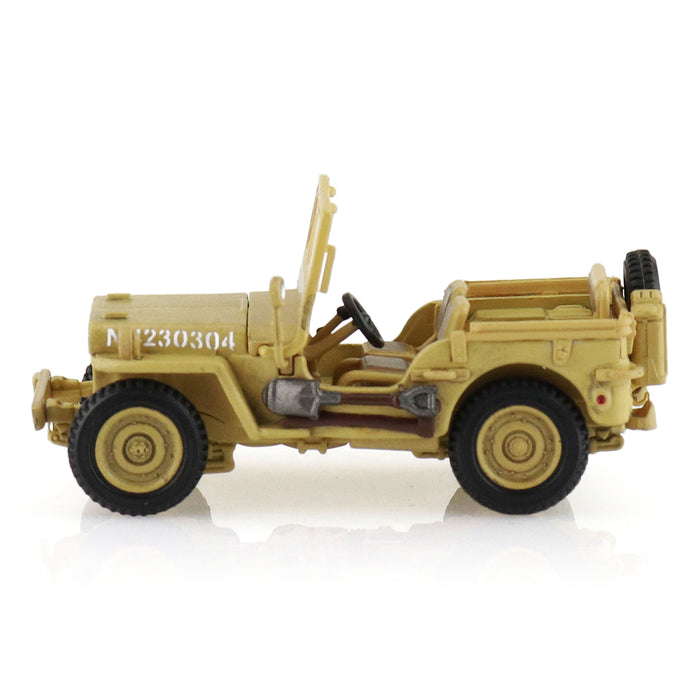 U.S. 1:4 ton Military Vehicle, British 8th Army, 1943 "Gen. Bernard Montgomery " (1:72 Scale)