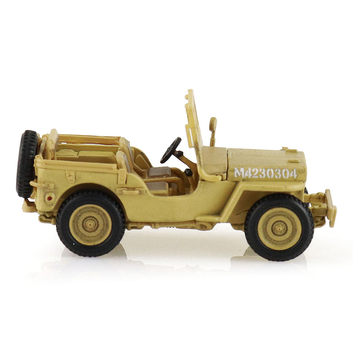 U.S. 1:4 ton Military Vehicle, British 8th Army, 1943 "Gen. Bernard Montgomery " (1:72 Scale)
