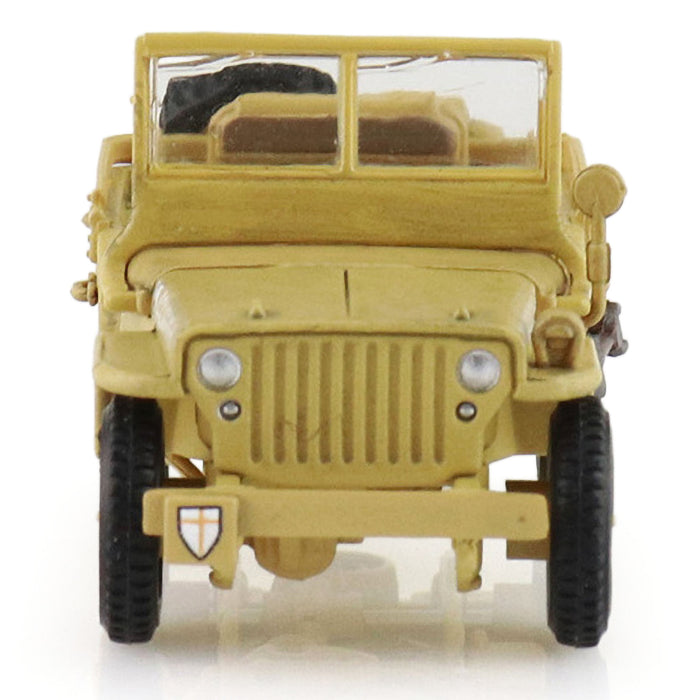 U.S. 1:4 ton Military Vehicle, British 8th Army, 1943 "Gen. Bernard Montgomery " (1:72 Scale)