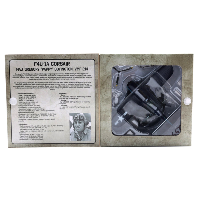 F4U-1A Corsair - Maj. Gregory "Pappy" Boyington, VMF 214 (1:72 Scale)