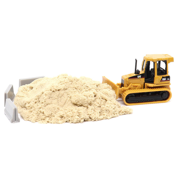 Cat Micro D5G XL Track-Type Tractor with accessories in Tool Box
