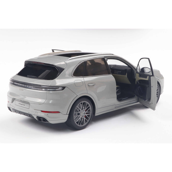1:18 PORSCHE CAYENNE TURBO S CHALK GREY 2024