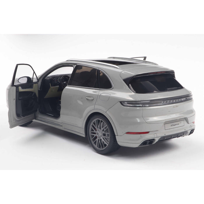 1:18 PORSCHE CAYENNE TURBO S CHALK GREY 2024
