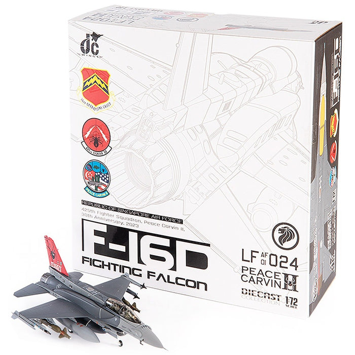 F-16D Fighting Falcon, Republic of Singapore Air Force, 425th Fighter Squadron, Peace Carvin II, 30th Anniversary, Red Fin, 2023
