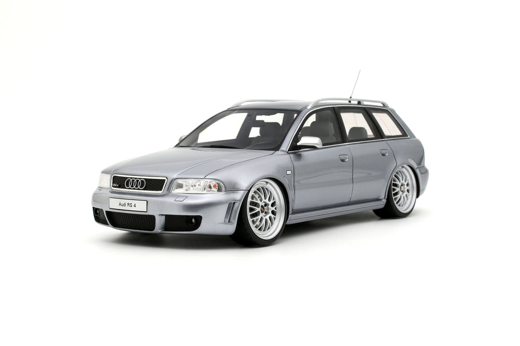 1:18 AUDI RS 4 (B5) AVANT "STANCED" AVUS SILVER 2025