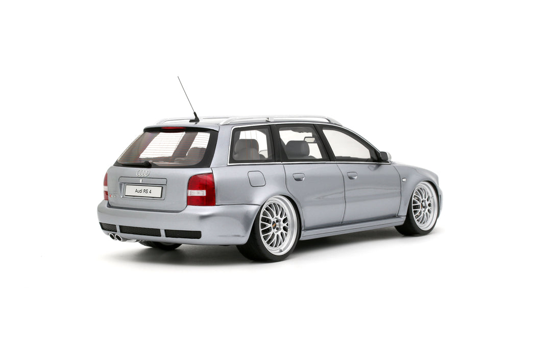 1:18 AUDI RS 4 (B5) AVANT "STANCED" AVUS SILVER 2025