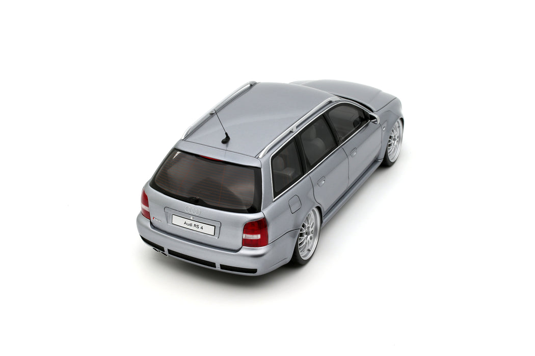 1:18 AUDI RS 4 (B5) AVANT "STANCED" AVUS SILVER 2025