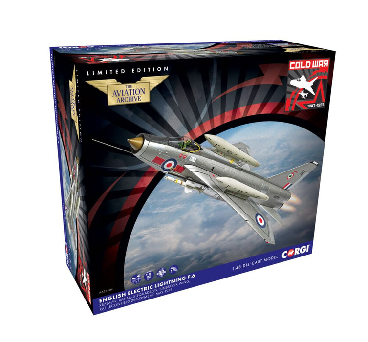 Lightning F.Mk 6 Diecast Model, RAF No.5 Sqn, XR726, RAF Leconfield, England