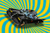 Batmobile with Batman and Robin