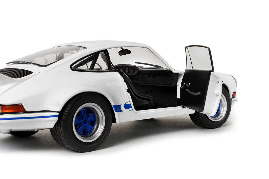 1:18 PORSCHE 911 RSR WHITE / BLUE CARRERA STRIPES 1973