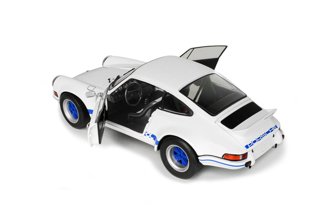 1:18 PORSCHE 911 RSR WHITE / BLUE CARRERA STRIPES 1973