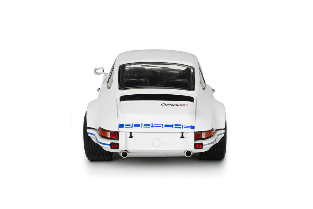 1:18 PORSCHE 911 RSR WHITE / BLUE CARRERA STRIPES 1973