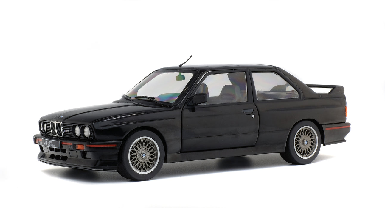 1:18 BMW E30 M3 SPORT EVO GLANZSCHWARZ 1990