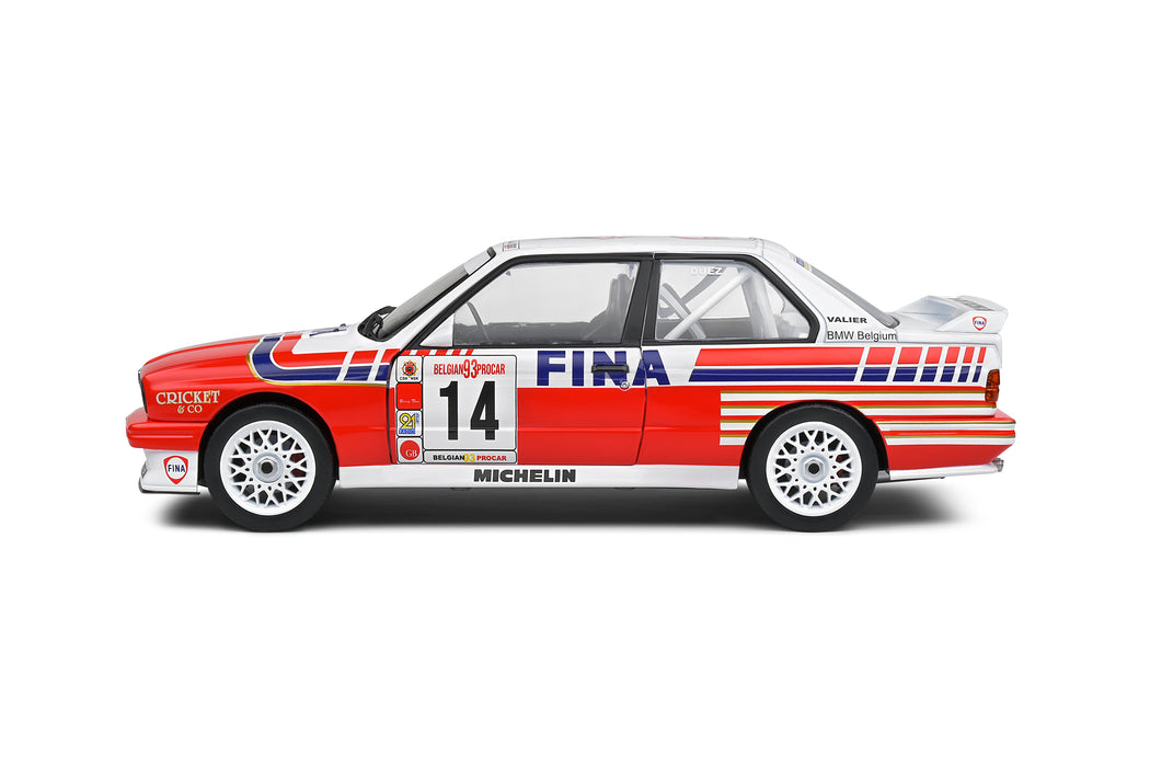 1:18 BMW E30 M3 White #14 Duez Belgium Procar 1993