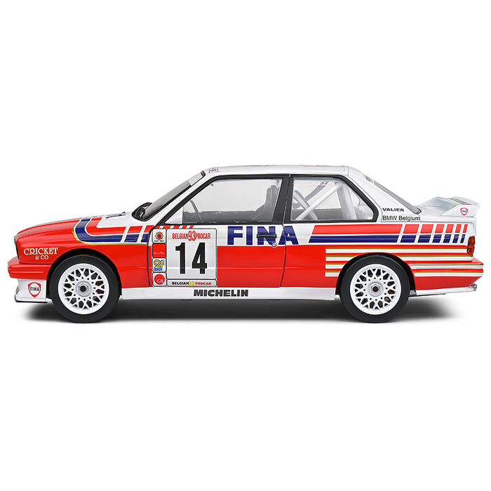 1:18 BMW E30 M3 White #14 Duez Belgium Procar 1993