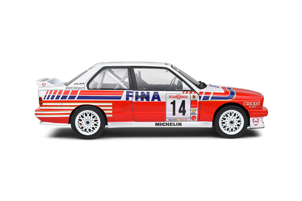 1:18 BMW E30 M3 White #14 Duez Belgium Procar 1993